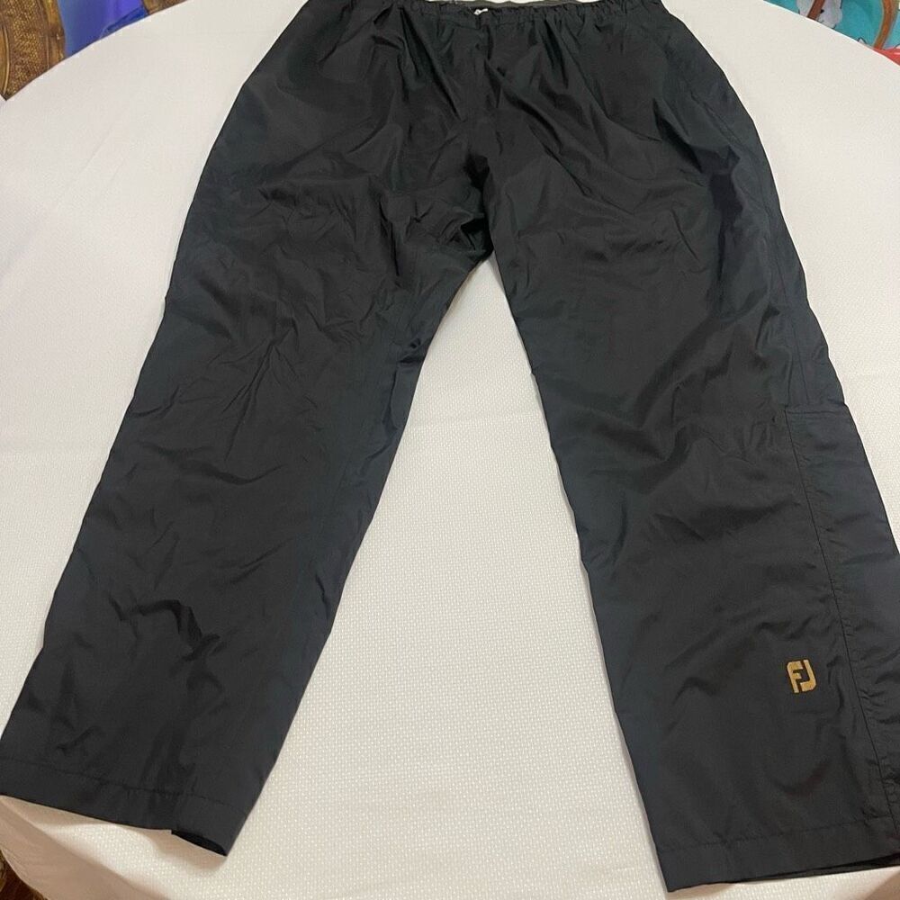 Footjoy Dryjoys Black Weatherproof Pants Golf Gear Outdoors Size XXL